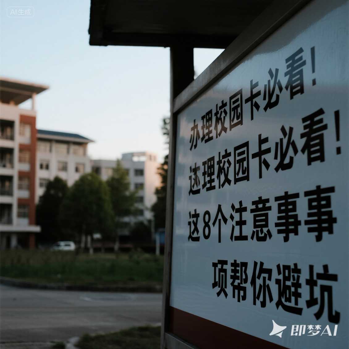 惠济区办理校园卡必看！这 8 个注意事项帮你避坑