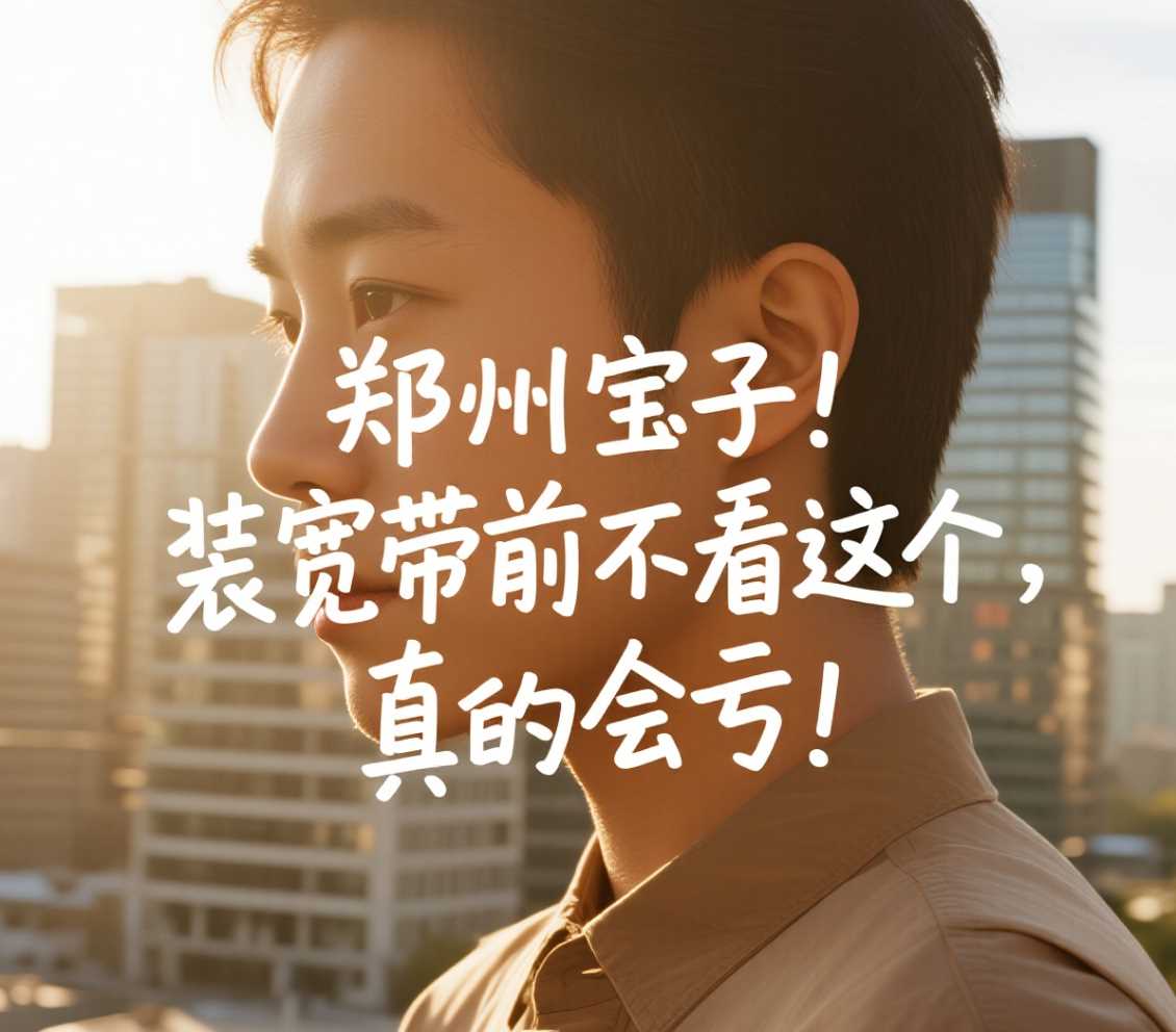 惠济区宝子！装宽带前不看这个，真的会亏！