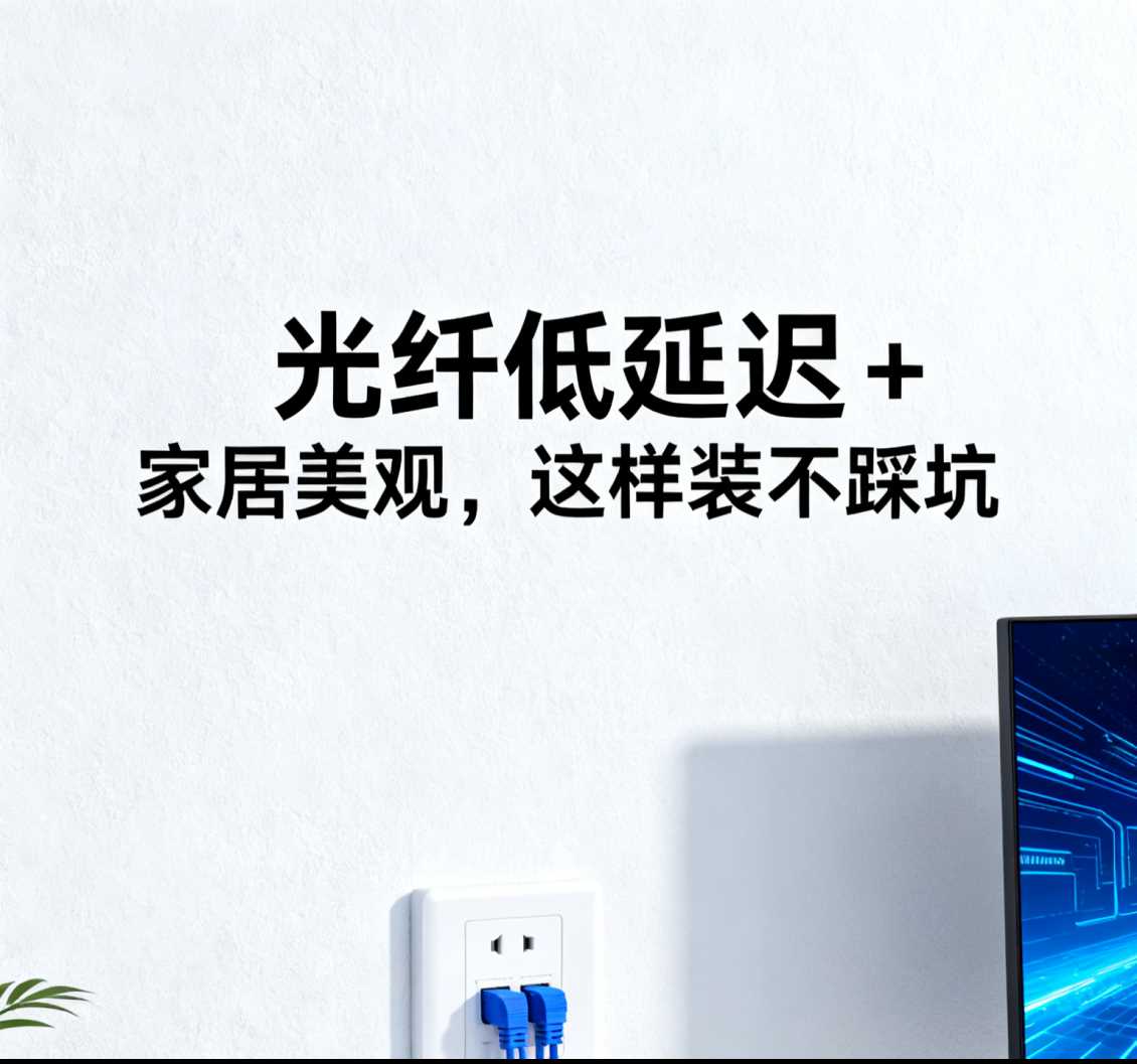 惠济区光纤低延迟 + 家居美观，这样装不踩坑